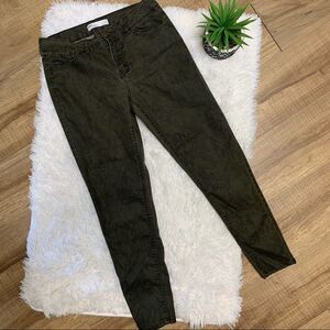 Zara Basic Denim  Animal Print Jeans